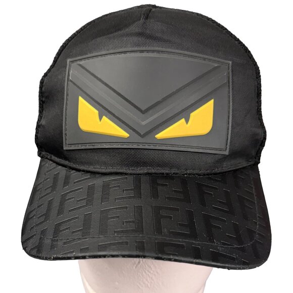 Fendi Monster Eye Mesh Designer Trucker Hat / Cap — Snapback Pre-Owned Condition - Picture 1 of 10